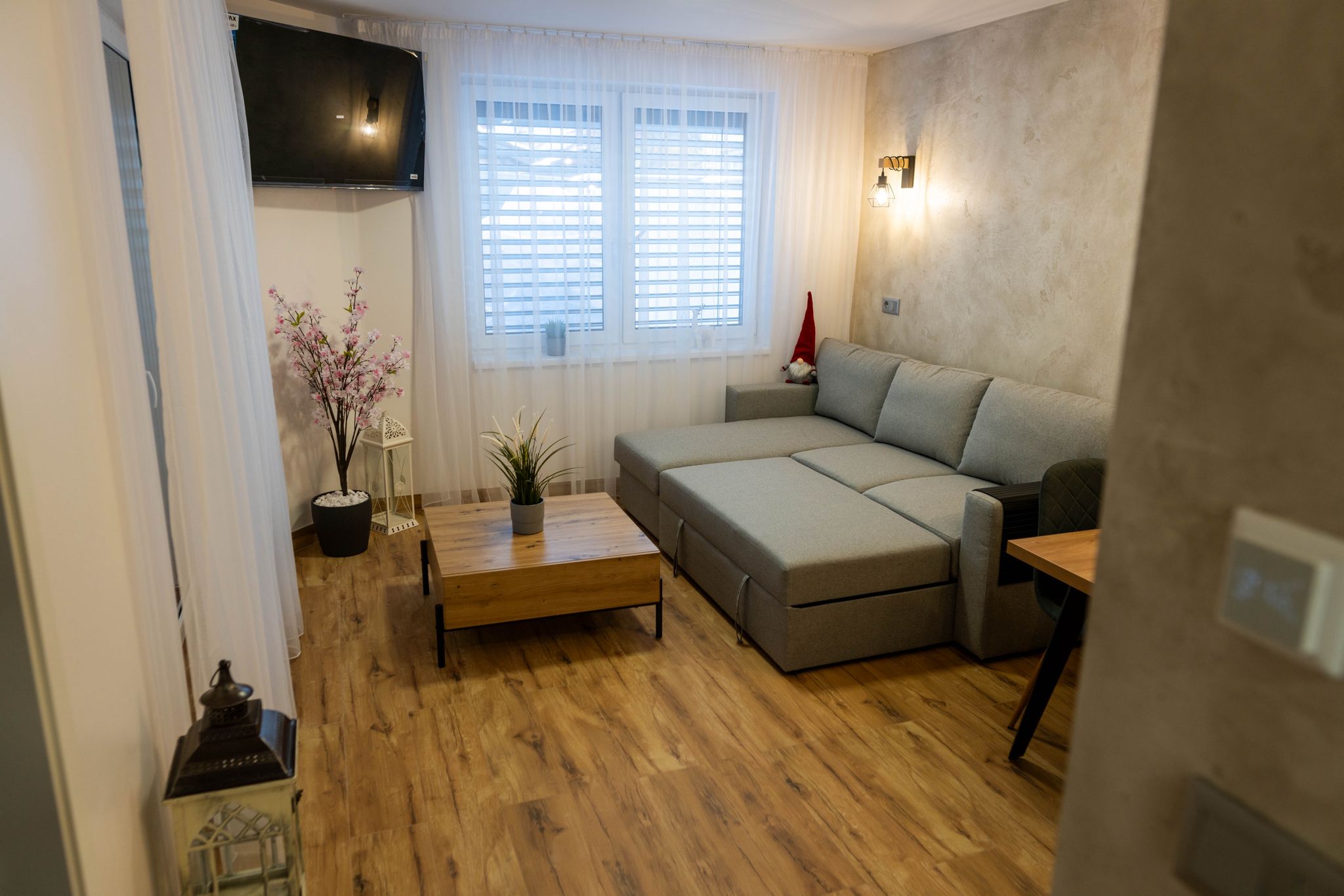 Obývací pokoj apartmánu u Pivovaru v Rožnově pod Radhoštěm